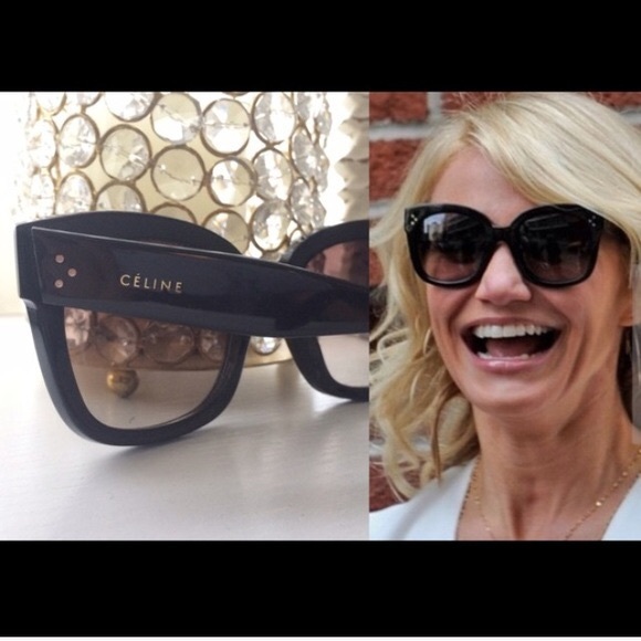 Celine Olive Green Square Sunglasses main image 4